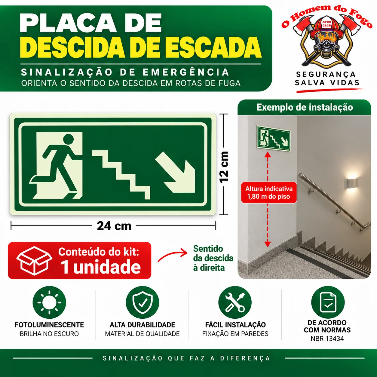 Descida de escada